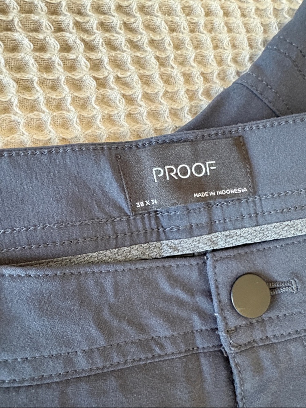 72 Hour 5 pocket men’s Proof Pants in Navy size 38x32 - Picture 3 of 8
